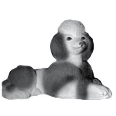 Poodle Lying Down Statue Poodle Lying Down Statue