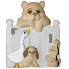 Bear on Gate Plaque