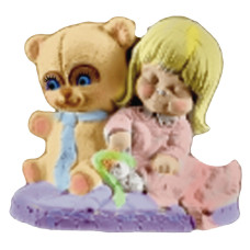 Doll and Bear Statue Doll and Bear Statue
