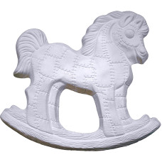 Woodgrain Patchwork Rocking Horse Plaque Woodgrain Patchwork Rocking Horse Plaque