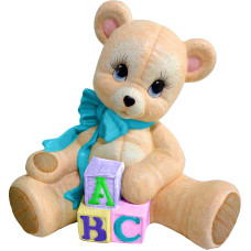 Bear with Blocks Statue