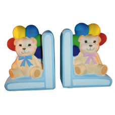 Bear with Balloons Bookend Set