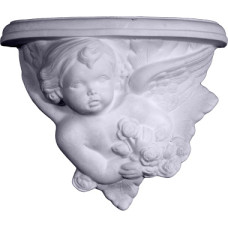 Cherub with Bouquet Bracket