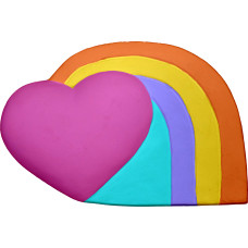 Heart with Small Rainbow Heart with Small Rainbow
