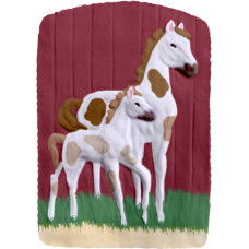 Horse and Pony Standing Plaque Horse and Pony Standing Plaque