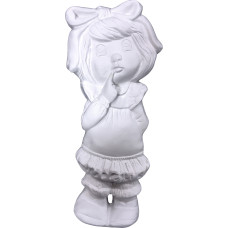 Girl with Hand by Mouth Plaque Girl with Hand by Mouth Plaque