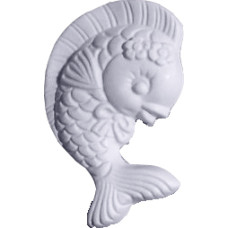 Girl Fish with Flowers Plaque