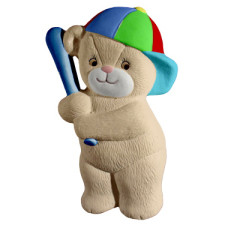 Baseball Bear Plaque Baseball Bear Plaque