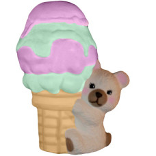 Bear with Giant Ice Cream Cone Statue Bear with Giant Ice Cream Cone Statue