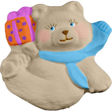 Bear with Present Plaque Bear with Present Plaque