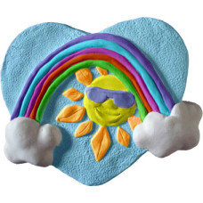 Sun Shades on Heart Rainbow Plaque Sun Shades on Heart Rainbow Plaque