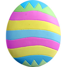 Striped Egg Plaque Striped Egg Plaque