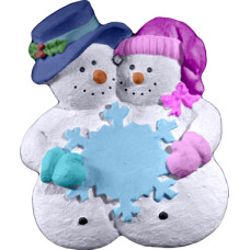 Snow Couple Ornament
