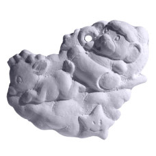 Mouse and Deer on Cloud Ornament