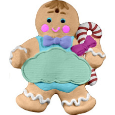 Gingerbread Name Year Ornament