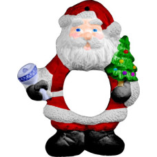 Santa with Picture Frame Ornament