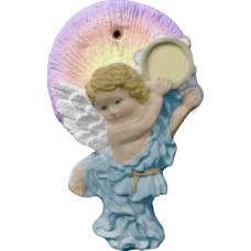 Musical Angel with Tambourine Ornament