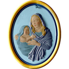 Madonna Oval Ornament