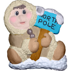 North Pole Eskimo Ornament
