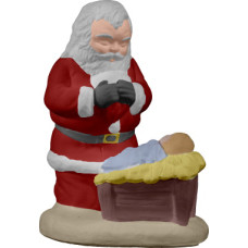 Santa Praying with baby Statue Santa Praying with baby Statue