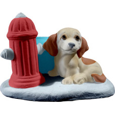 Dog with Fire Hydrant Clip Holder