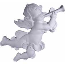 Cherub with Trumpet Plaque Cherub with Trumpet Plaque