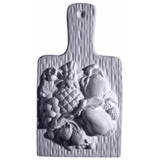 Wood Cutting Board with Pear Plaque