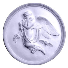 Round Guardian Angel Right Plaque Round Guardian Angel Right Plaque
