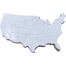 United States Map Plaque