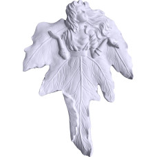 Leaf Girl Worshipping Sun Plaque Leaf Girl Worshipping Sun Plaque