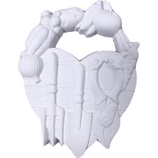 Gardening Tools with Vegetables on Heart Plaque Gardening Tools with Vegetables on Heart Plaque