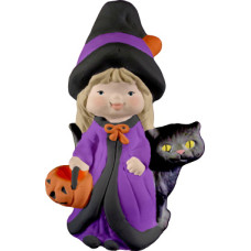 Witch with Cat Statue Small Witch with Cat Statue Small