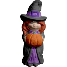 Witch with Pumpkin Statue Witch with Pumpkin Statue