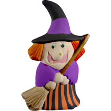 Witch with Broom Statue Witch with Broom Statue