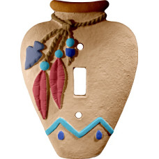 Southwestern Vase Light Switch Plate