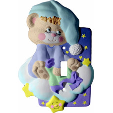 Bear on Cloud Light Switch Plate