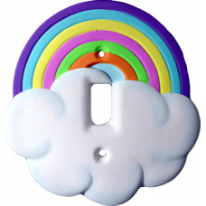 Rainbow and Cloud Light Switch Plate