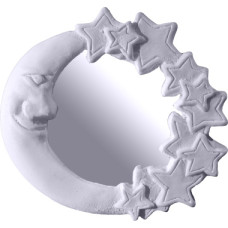 Smiling Moon and Stars Wall Mirror