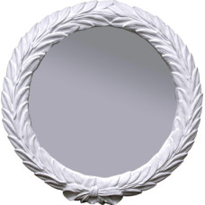 Round Laurel Leaf Wall Mirror