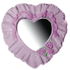 Ruffle Lace Heart Wall Mirror
