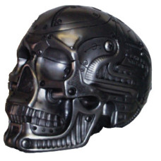 Cyborg Skull Statue