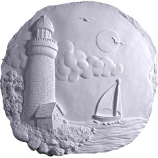 Sailboat and Lighthouse Plaque Sailboat and Lighthouse Plaque