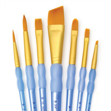 Golden Taklon 7 Pc Angular Variety Brush Set