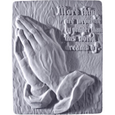 More Things Praying Hands Plaque