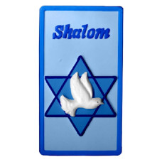 Shalom with Dove plaque