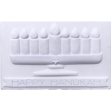 Happy Hanukah Menorah Plaque