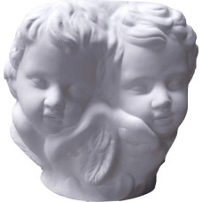 Two Sleeping Cherub Faces Vase