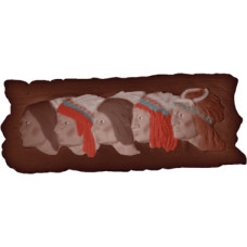 Indian Tribe Wood Carving Plaque